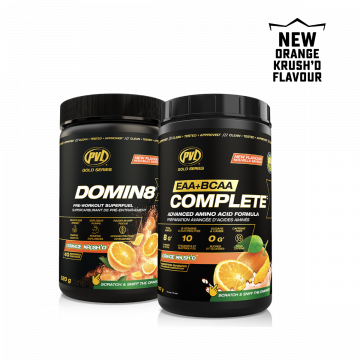 PVL Domin8 40 Servings & EAA+BCAA Complete 30 Servings Combo