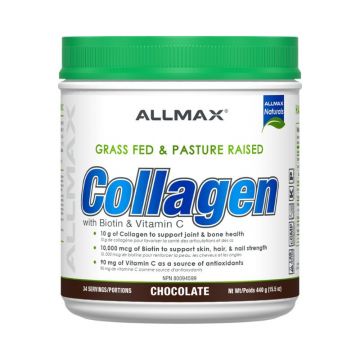 Allmax Naturals Collagen with Biotin & Vitamin C 44 Servings Chocolate