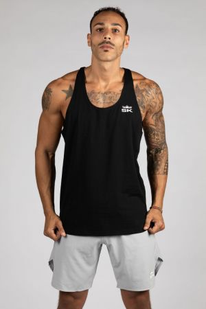 King Lifestyle Men's Elite Performance Stringer (Black)