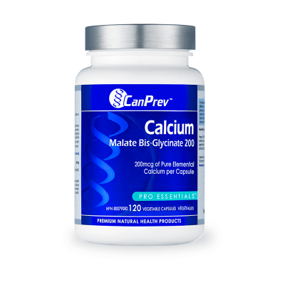 CanPrev Calcium Malate Bis-Glycinate 200 120 V-Caps