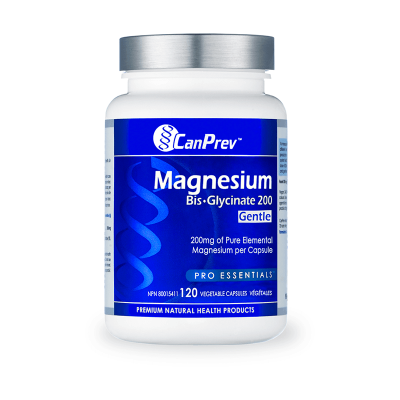 CanPrev Magnesium Bis-Glycinate 200 Gentle 120 V-Caps
