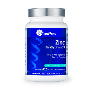 CanPrev Zinc Bis-Glycinate 25 120 V-Caps