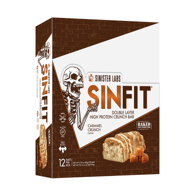 Sinister Labs SinFit Crunch Bars 12 Bars Per Box