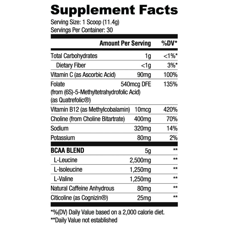 Ryse Supps BCAA Focus 30 Servings Supplement King